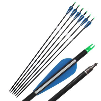 Archery Hunter Nocks Fletched Matt Carbon Arrows 31